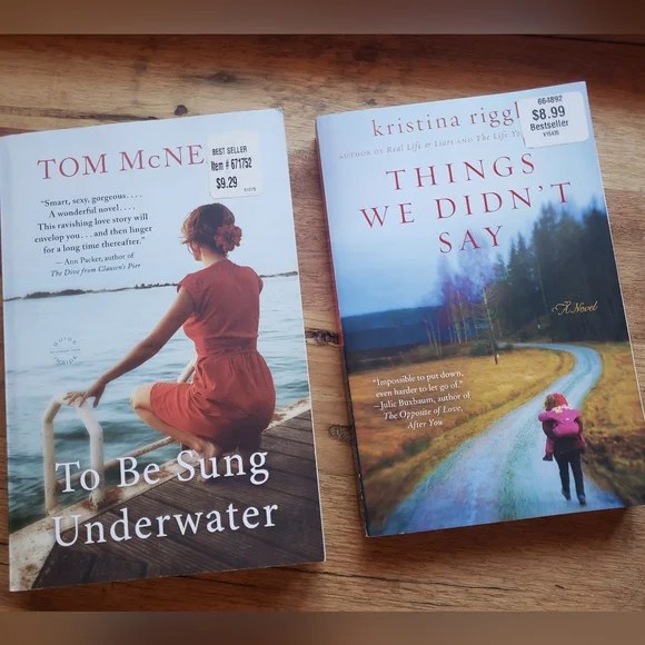 BOOK BUNDLE - TO BE SUNG UNDERWATER & THINGS WE DIDN'T SAY - 2 TOTAL - NEW - Picture 1 of 9